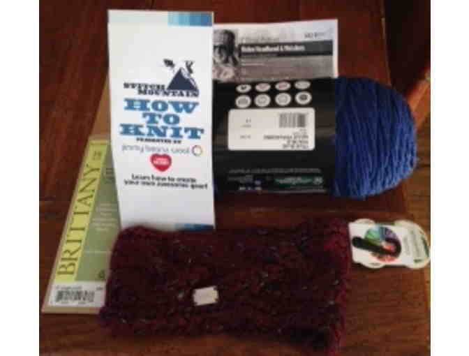 Handknit Headband and Learn-to-Knit Kit