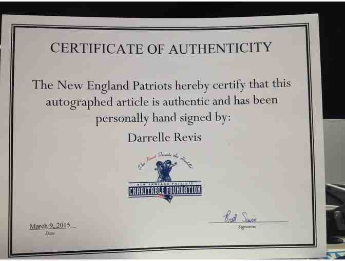 New England Patriots Signed Darelle Revis Ball
