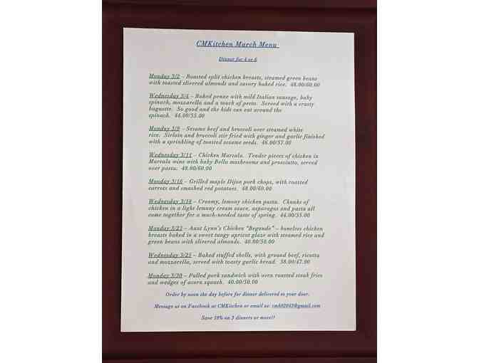 Dinner & Dessert delivered to your home!