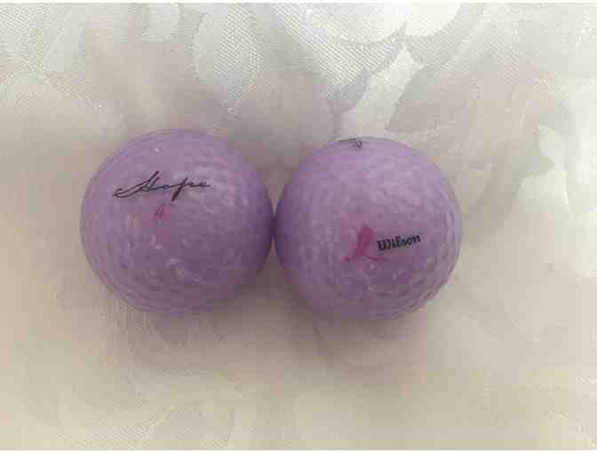 Wilson Golf Balls - Breast Cancer Ribbon - doz.
