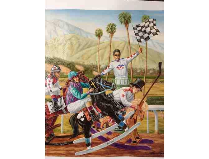 2008 Jockey Legends Race Print on Canvas