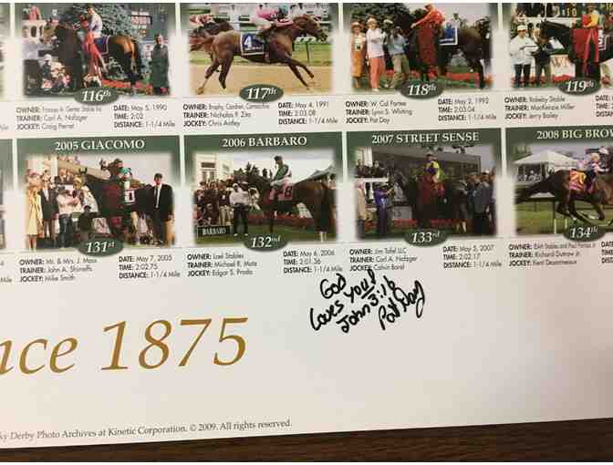 135 Kentucky Derby Winners Since 1875 - Autographed by Pat Day