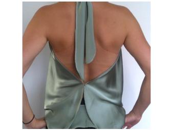 Rubin Chapelle Draping Halter Top