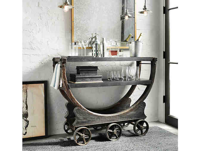 Vintage Wallpaper Factory Bar Cart