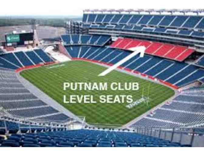 Two 50 Yard Line Patriots Tickets (Putnam Club), and Premium Parking! - Photo 1