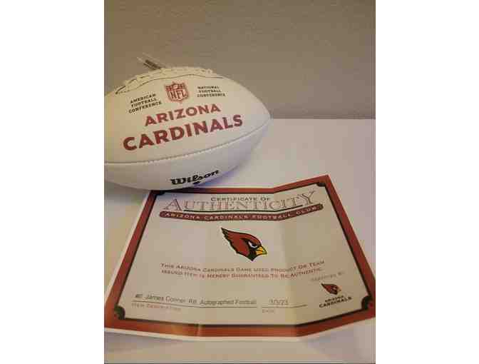 James Conner Arizona Cardinals Autographed Football