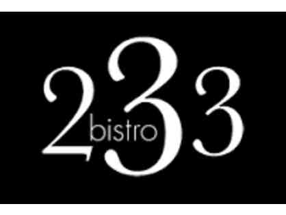 $25.00 Gift Card to Bistro 233