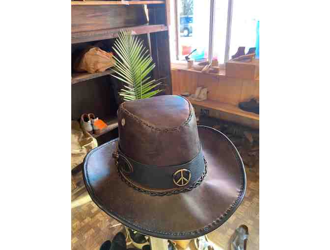 Handmade Leather Hat from Roy's Shoe Shop ($250 value!)