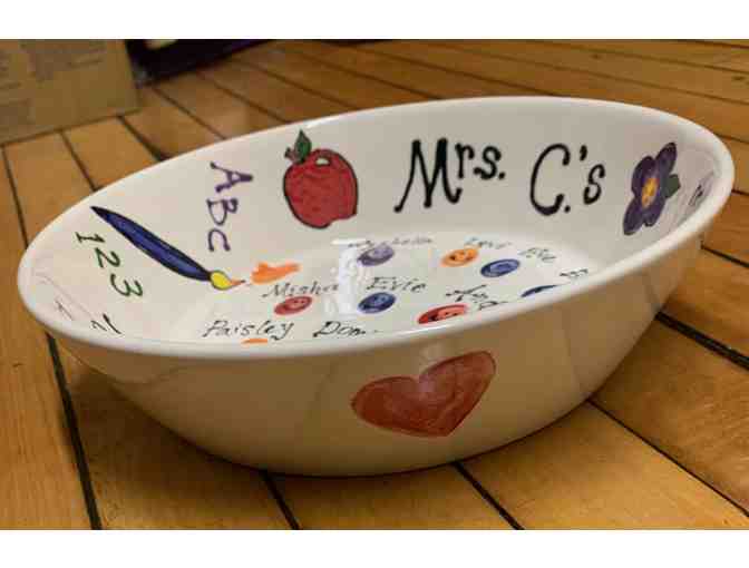Mrs. Culpovich: Personalized Pottery Bowl from Color Me Mine