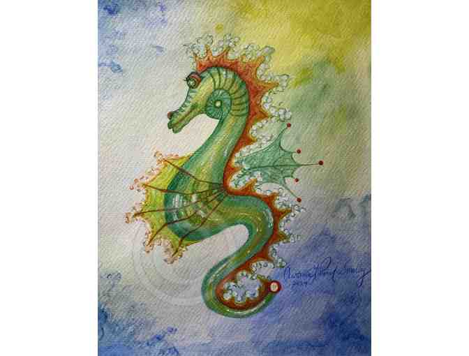Seahorse Painting by Cristina Lapoint-Smalley - Photo 1