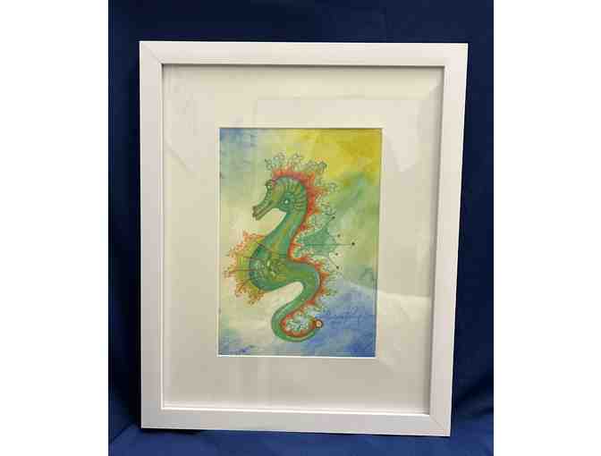 Seahorse Painting by Cristina Lapoint-Smalley - Photo 2