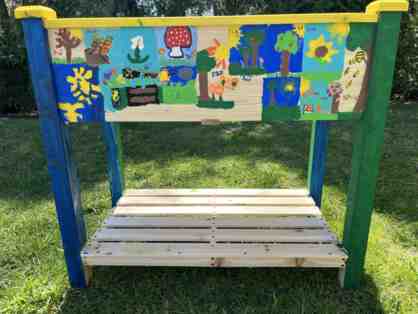 Raised Garden Planter Created by Mrs. White's and Mrs. Halpin's Students