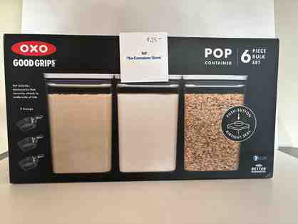 Get Organized- $25 to container store & Oxo Pop Container set