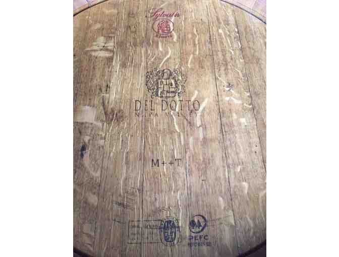 Refurbished Wine Barrel Table