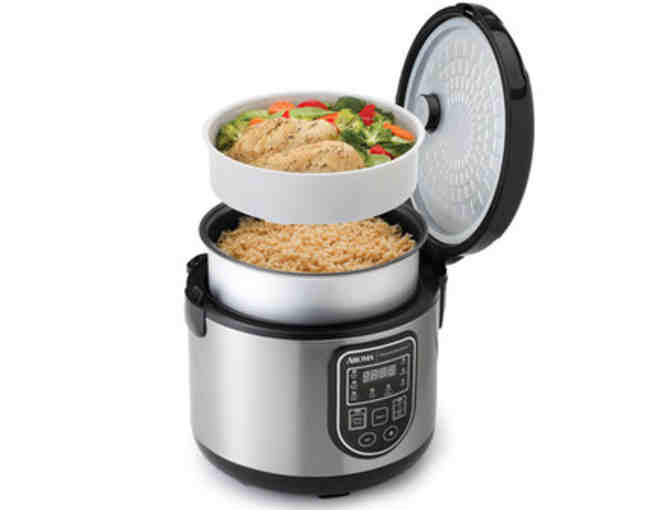 Aroma, 16-Cup Digital Cool Touch Rice Cooker, Slow Cooker and Food Steamer
