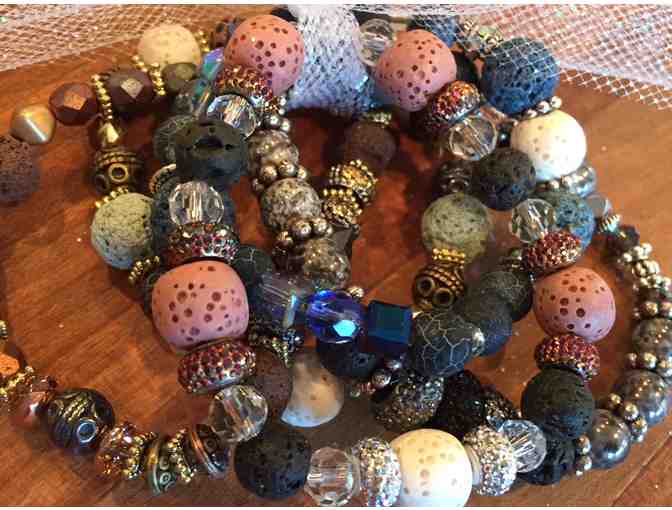 Set of Five (5) Diffuser Bracelets w/ Tangerine Essential Oil