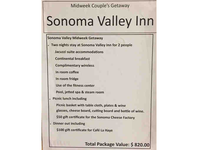 Sonoma Valley Getaway