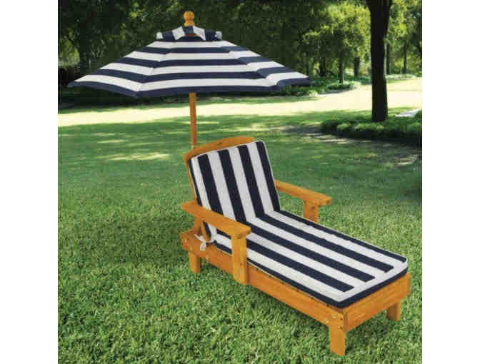 Outdoor Chaise and Umbrella