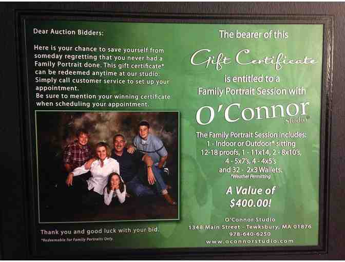 O'Connor Studios - Family Portrait Gift Certificate