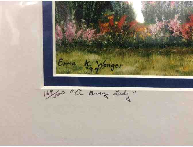 "A Busy Lady" Signed and Numbered Print by Erma K. Wenger - Photo 2