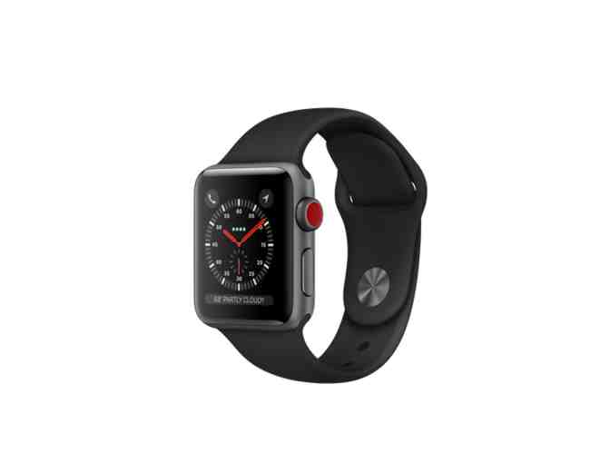 Apple Watch Series 3 (GPS + Cellular) 38mm Space Gray Aluminum and Black