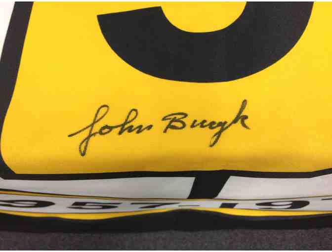 John Bucyk Autographed Boston Bruins Retirement Banner