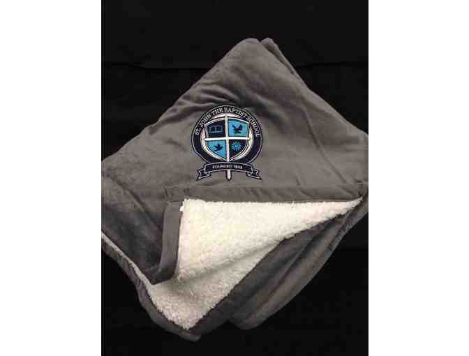 SJS 50' x 60' Fleece Blanket with School Logo