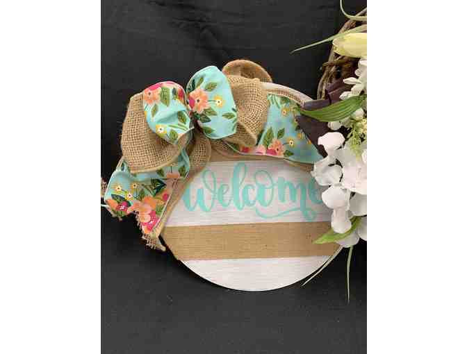 'Spring Has Sprung' - Wreath and Welcome Sign