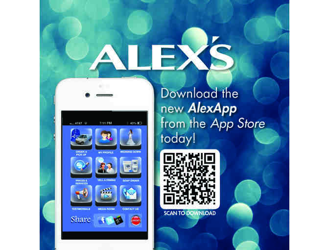 $100 Gift Certificate to Alex's Dry Cleaning