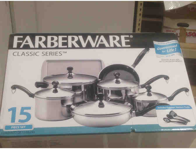 Cookware Package - 15-piece Cookware set, Cookbook, and $100 Whole Foods Gift Card