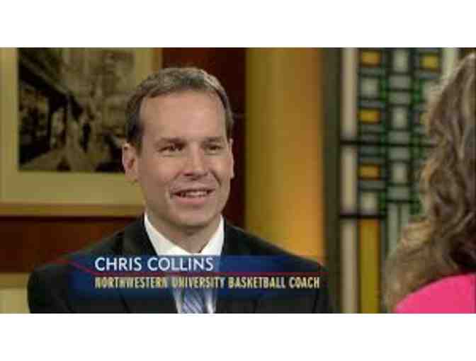 Autographed basketball - Northwestern Coach Collins and Retired Bulls Sydney Green