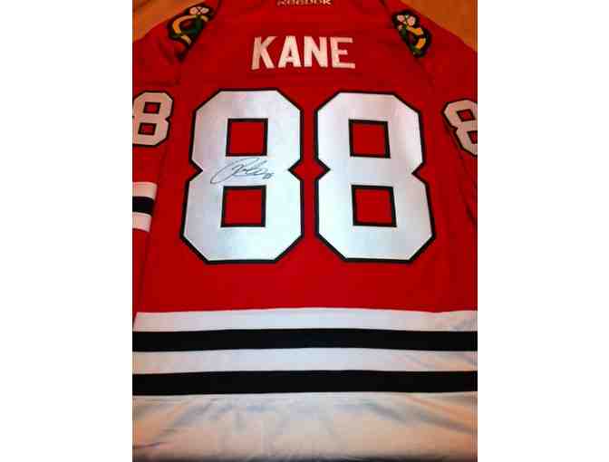 Autographed Patrick Kane Blackhawks jersey with certificate of authenticity