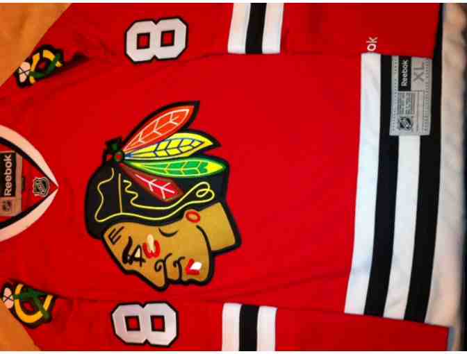 Autographed Patrick Kane Blackhawks jersey with certificate of authenticity