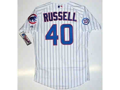 Chicago Cubs Pitcher James Russell autographed jersey with certificate of authenticity
