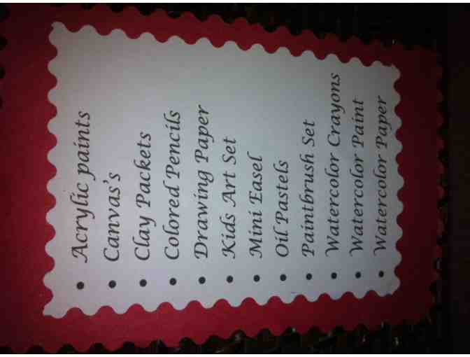 Artist Basket - donated by 1st grade classes