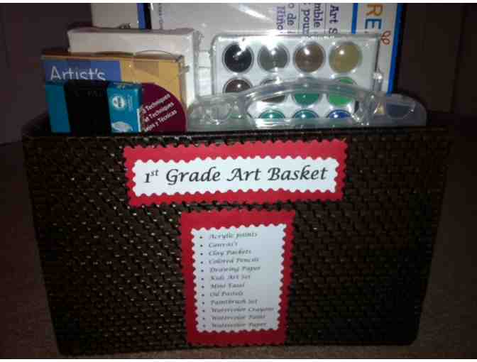 Artist Basket - donated by 1st grade classes