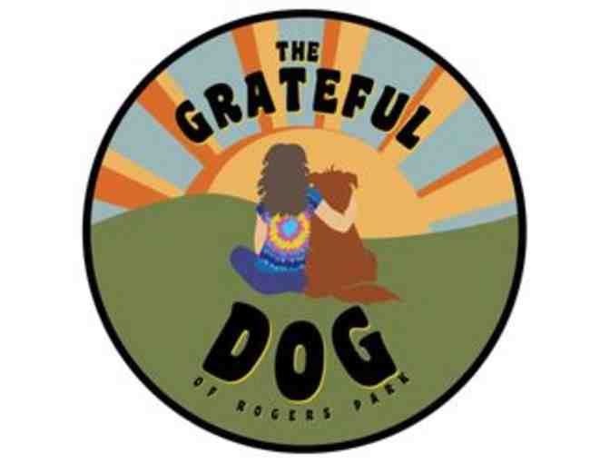 The Grateful Dog - Dog Grooming gift certificate and basket of dog treats, toys and food