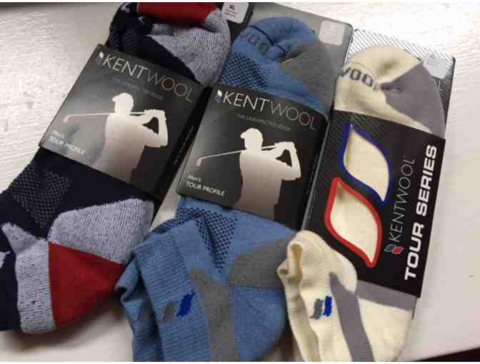 Kentwool Socks - The World's Best Golf Socks - three (3) pairs size large