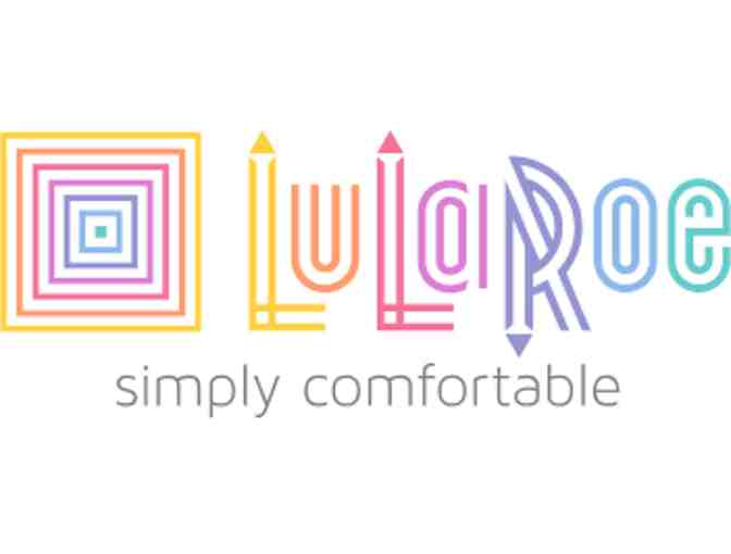 LuLaRoe leggings - So buttery soft - cream, blue, dot pattern - adult one size
