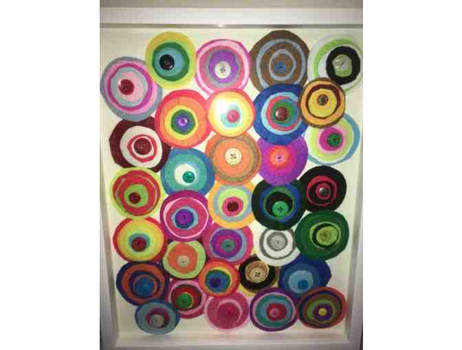 Felt Circles Art Project by room 208