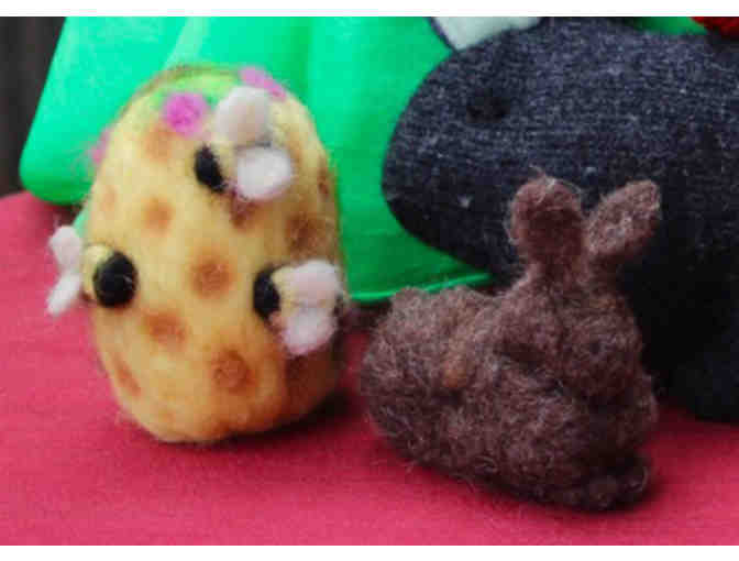 Easter Basket with Handmade Bunnies, Chicks & More from the SBS Rainbow Shop