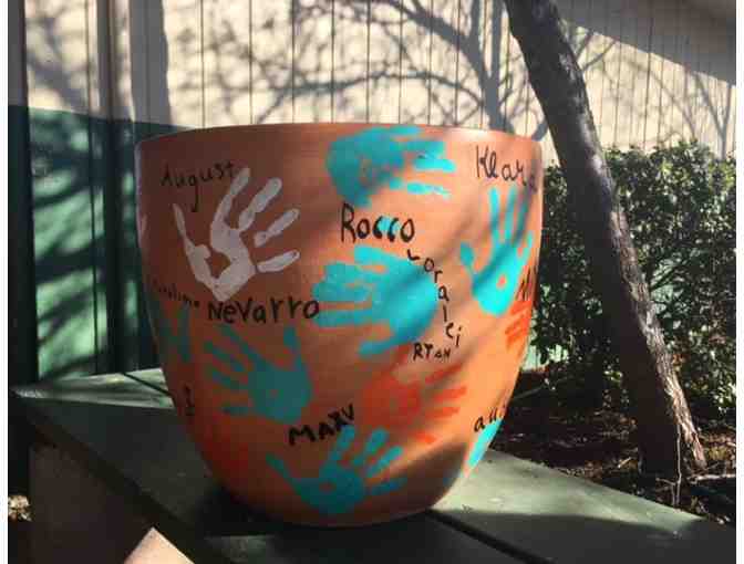 Hand-Decorated Planter Pot by 2nd Grade + $50 at Van Winden's + Plant Consultation