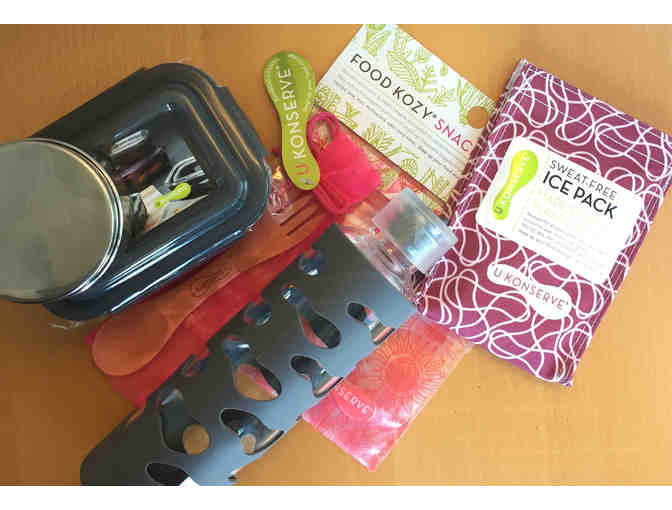 Lunch Supplies Bundle #1: 2 Containers, 1 Water Bottle, 1 Spork, 1 Food Cozy & 1 Ice Pack