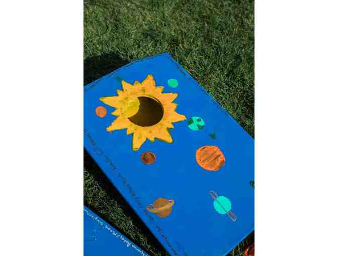 Hand-Painted Corn Hole Game by Ms. Mautner's 6th Grade Class