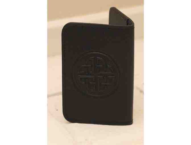 Black Embossed Leather Card Holder from Oberon Design - Photo 2