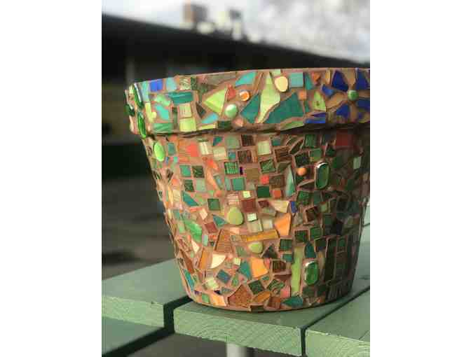 Mosaic Planter Pot by Mrs. Z's 6th Grade Class