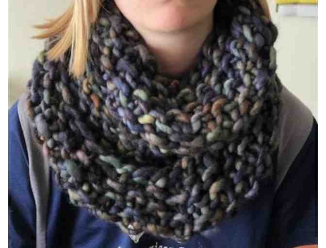 Cowl Scarf: Hand-Knit
