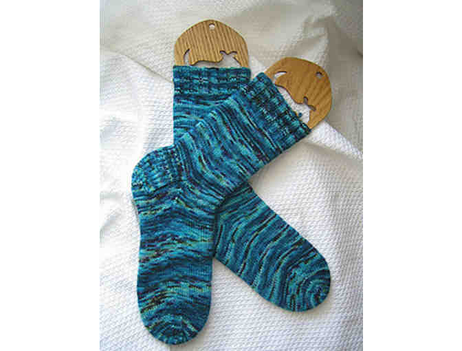 Pair of Socks Hand-knit for YOU in Your Size + Favorite Color!
