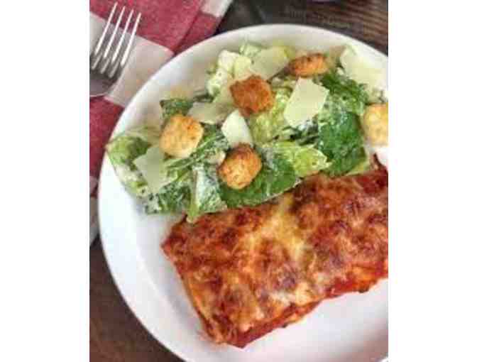 Lasagna Dinner with a Caesar Salad, Dessert + 2 Bottles of Wine