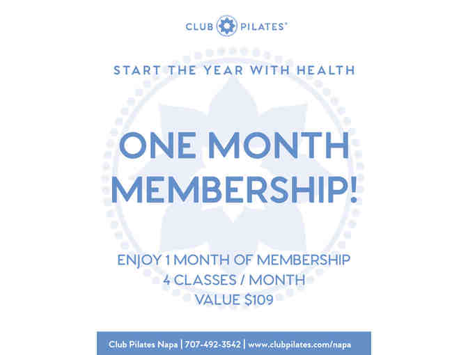 Club Pilates Napa -- 1 Month Membership!